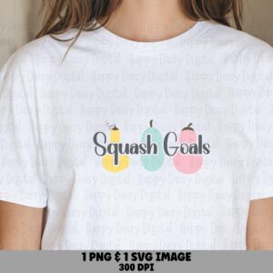 Squash Goals SVG PNG Squash Goals Pun Pastel Icon Design Cricut Silhouette Canva Commercial Use POD