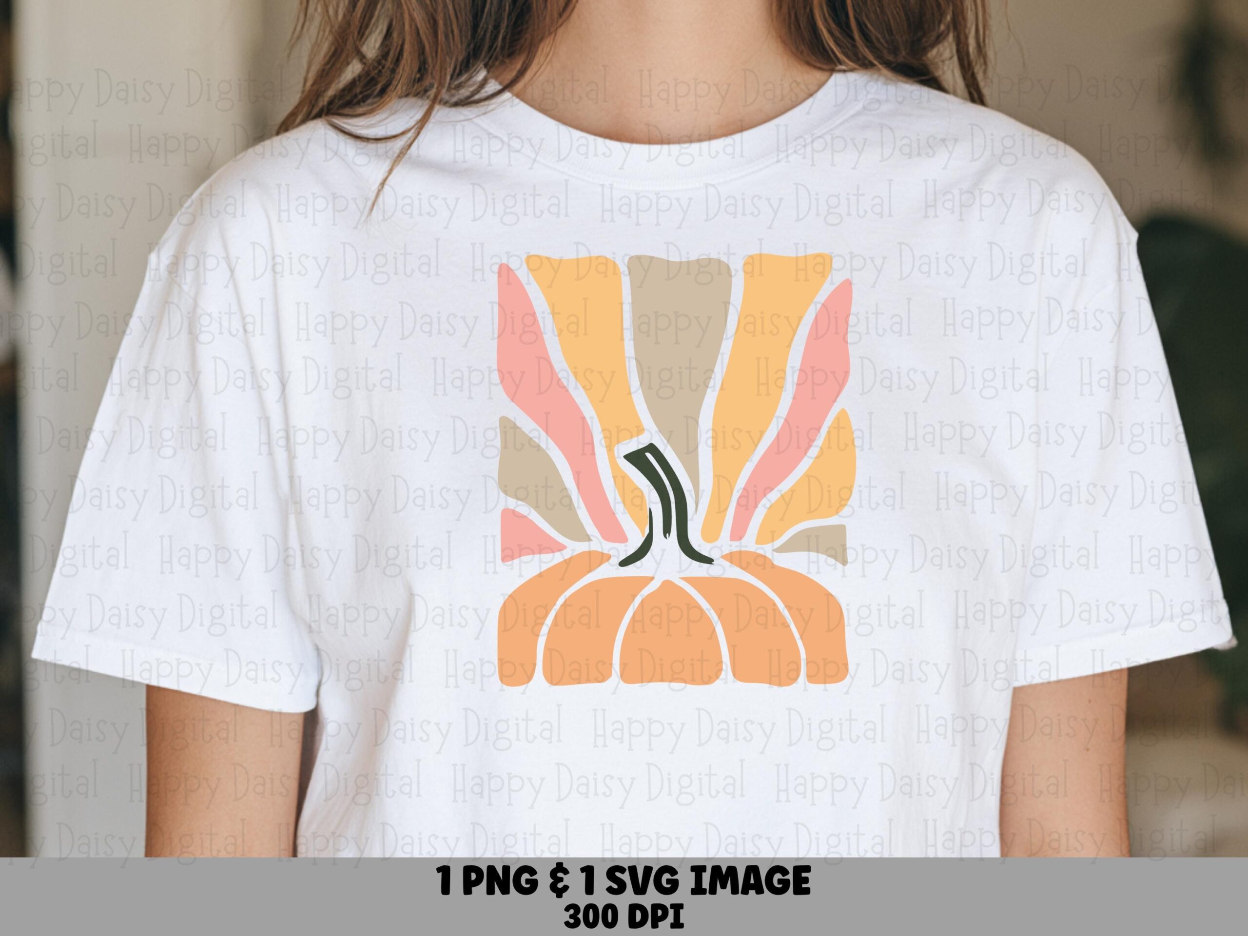 Retro Sunburst Pumpkin SVG PNG Retro Sunburst Pumpkin Fall Illustration Cricut Silhouette Canva Commercial Use POD