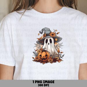 Witch Ghost PNG Witch Ghost Design Ghost Illustration Sublimation Design Commercial Use POD