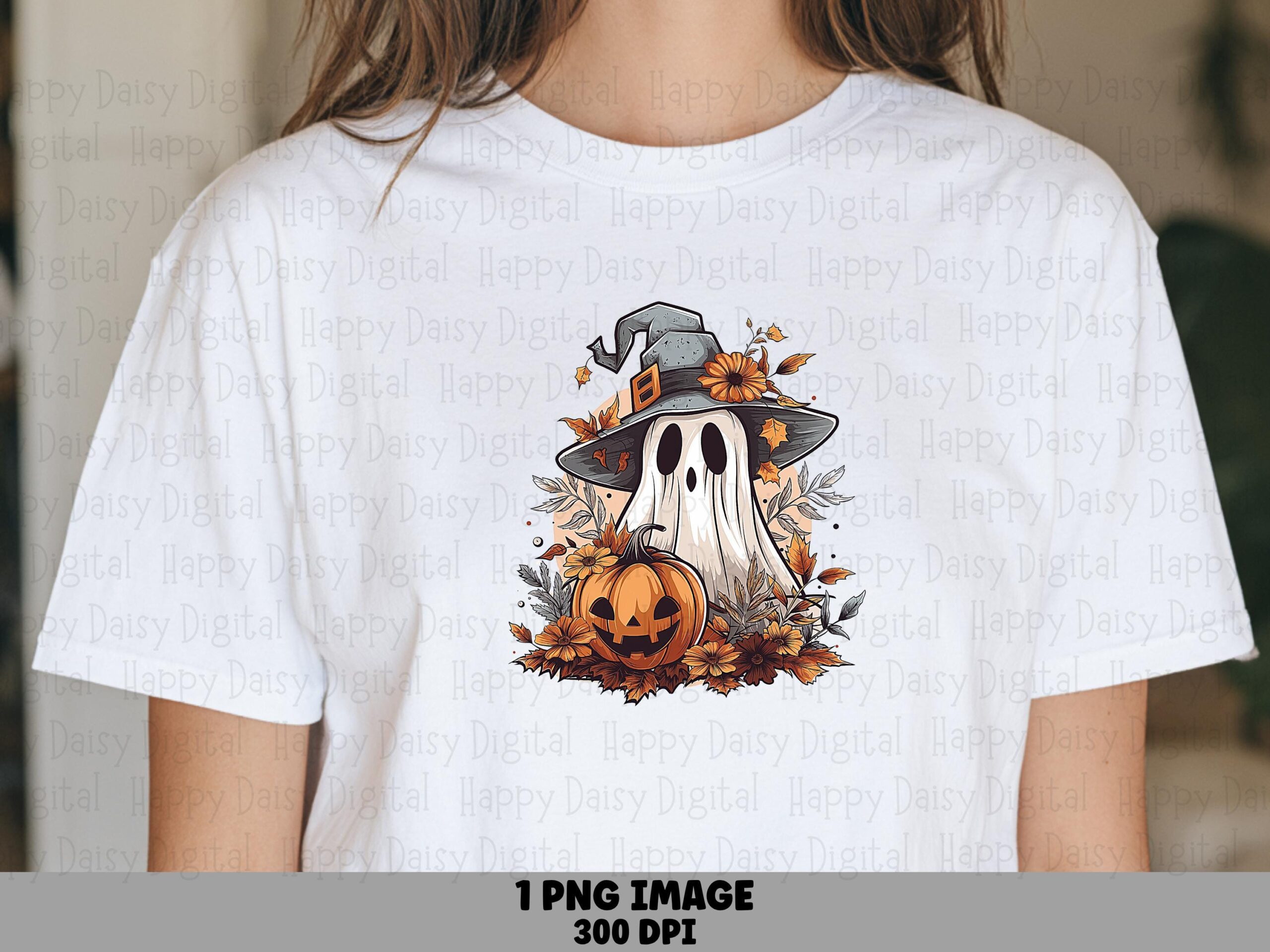 Witch Ghost PNG Witch Ghost Design Ghost Illustration Sublimation Design Commercial Use POD