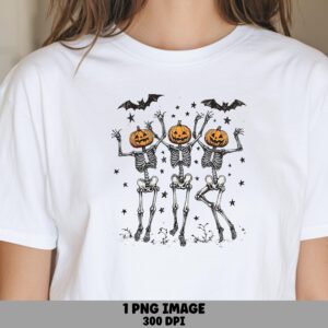 Dancing Skeletons PNG Dancing Skeleton Design Skeleton Illustration Sublimation Design Commercial Use POD