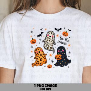 Tis The Season PNG Tis The Season Design Leopard Print Characters Sublimation Design Commercial Use POD