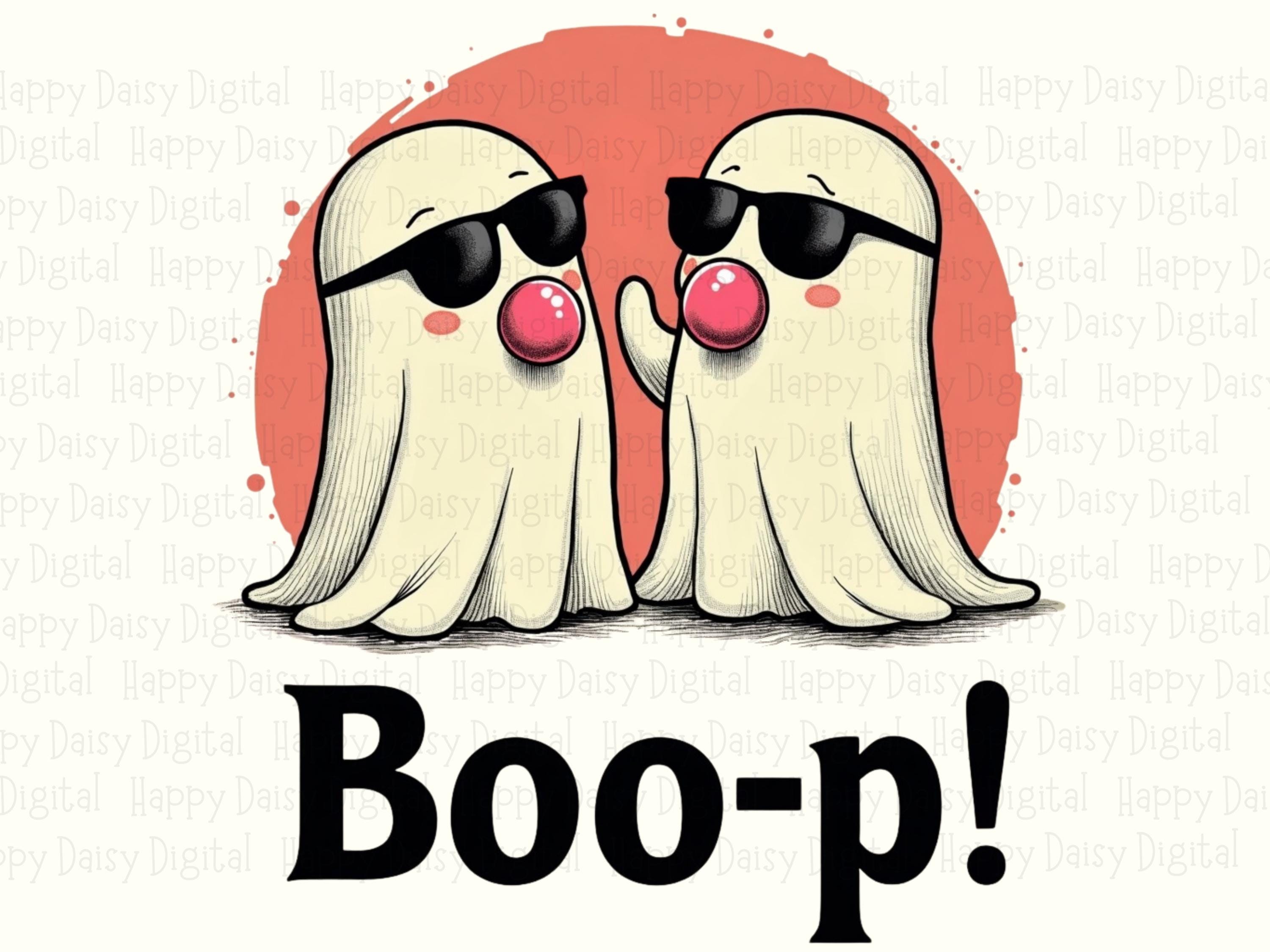 Boo-p PNG Boo-P Pun Design Sunglasses Ghosts Sublimation Design Commercial Use POD - Image 2