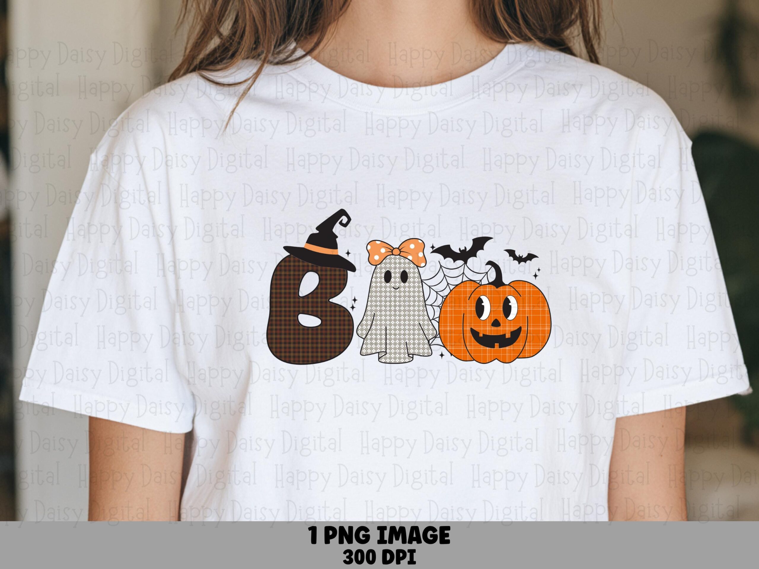 Boo PNG Boo Icon Design Bat Pumpkin Accents Sublimation Design Commercial Use POD