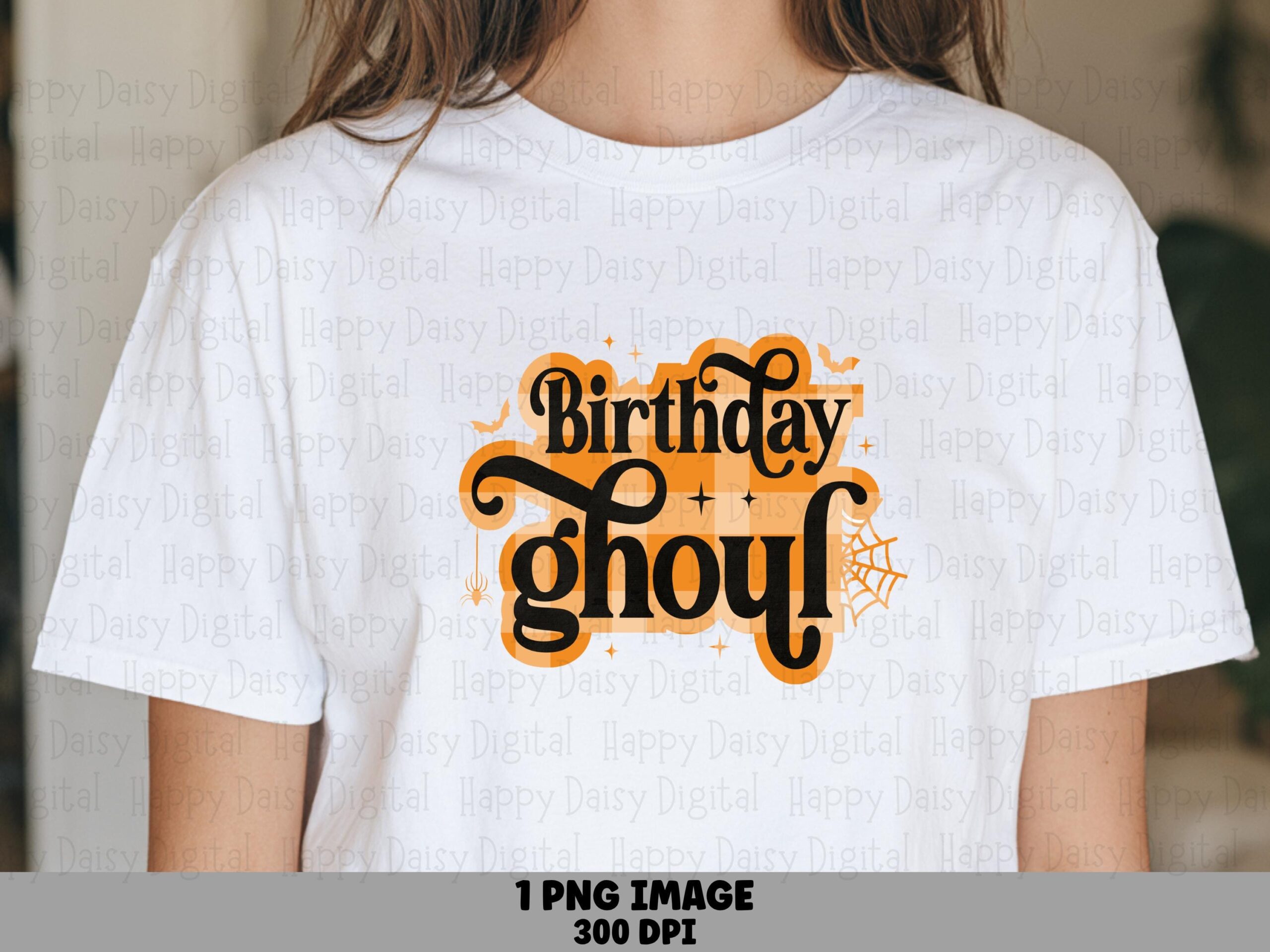 Birthday Ghoul PNG Birthday Ghoul Alt Design Bold Text Design Sublimation Design Commercial Use POD