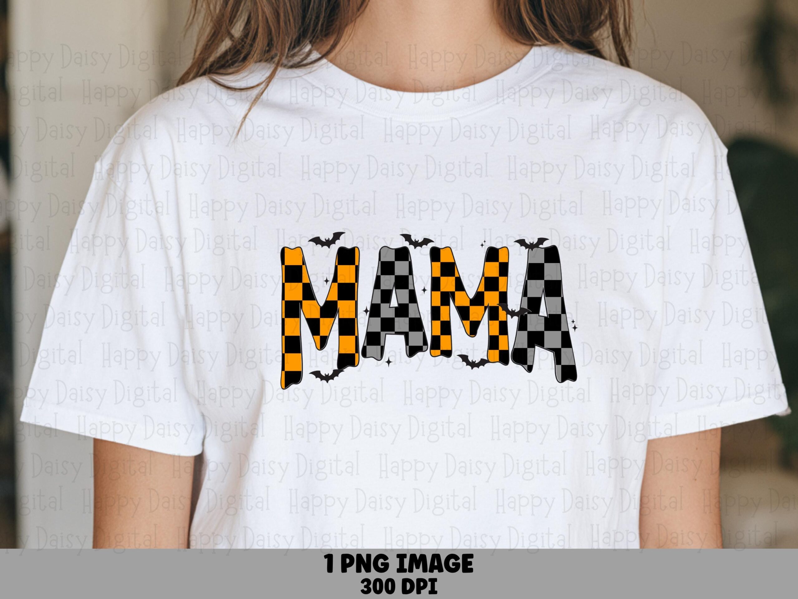 Mama PNG Mama Design Checkered Pattern Text Sublimation Design Commercial Use POD