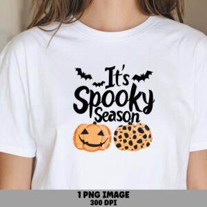 It's Spooky Season PNG Spooky Season Design Bat Silhouette Design Sublimation Design Commercial Use POD