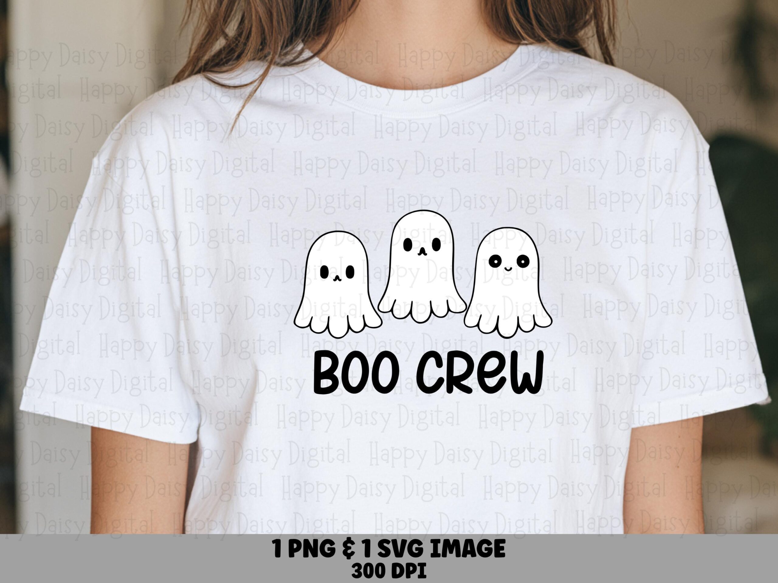 Boo Crew SVG PNG Boo Crew Design Ghost Accent Design Cricut Silhouette Canva Commercial Use POD