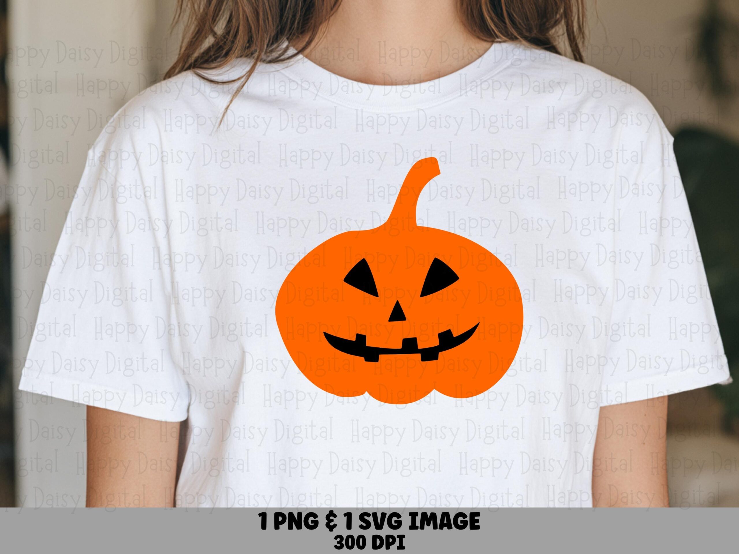 Jack-O-Lantern SVG PNG Jack-O-Lantern Simple Orange Pumpkin Design Cricut Silhouette Canva Commercial Use POD