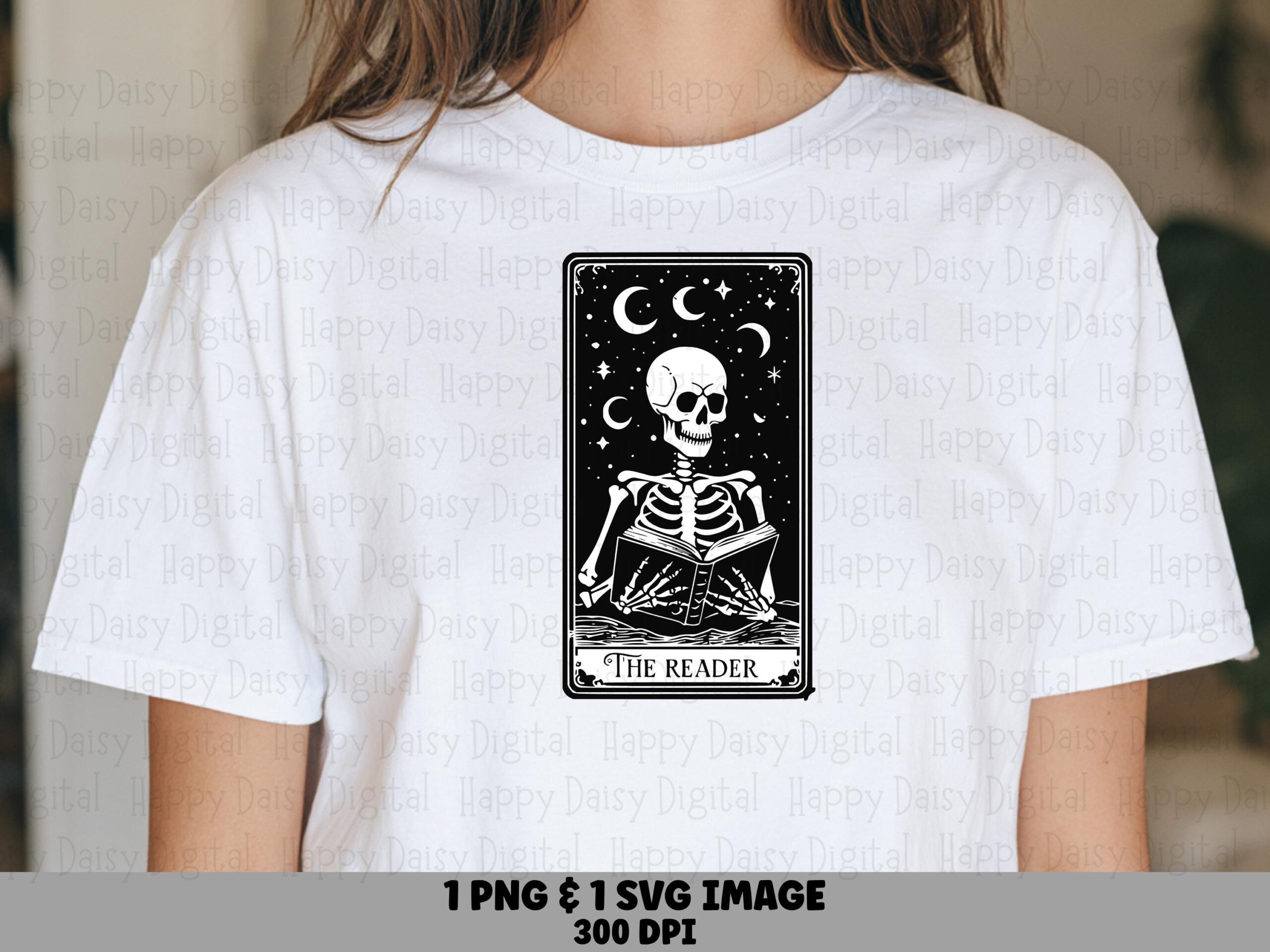Til Death Do Us Part SVG PNG Tarot Card Skeleton Skeleton Illustration Cricut Silhouette Canva Commercial Use POD