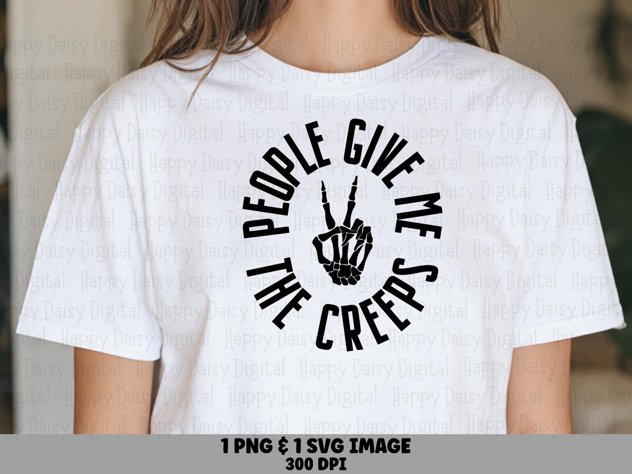 Some People Give Me The Creeps SVG PNG Give Me The Creeps Pun Spider Hand Icon Cricut Silhouette Canva Commercial Use POD