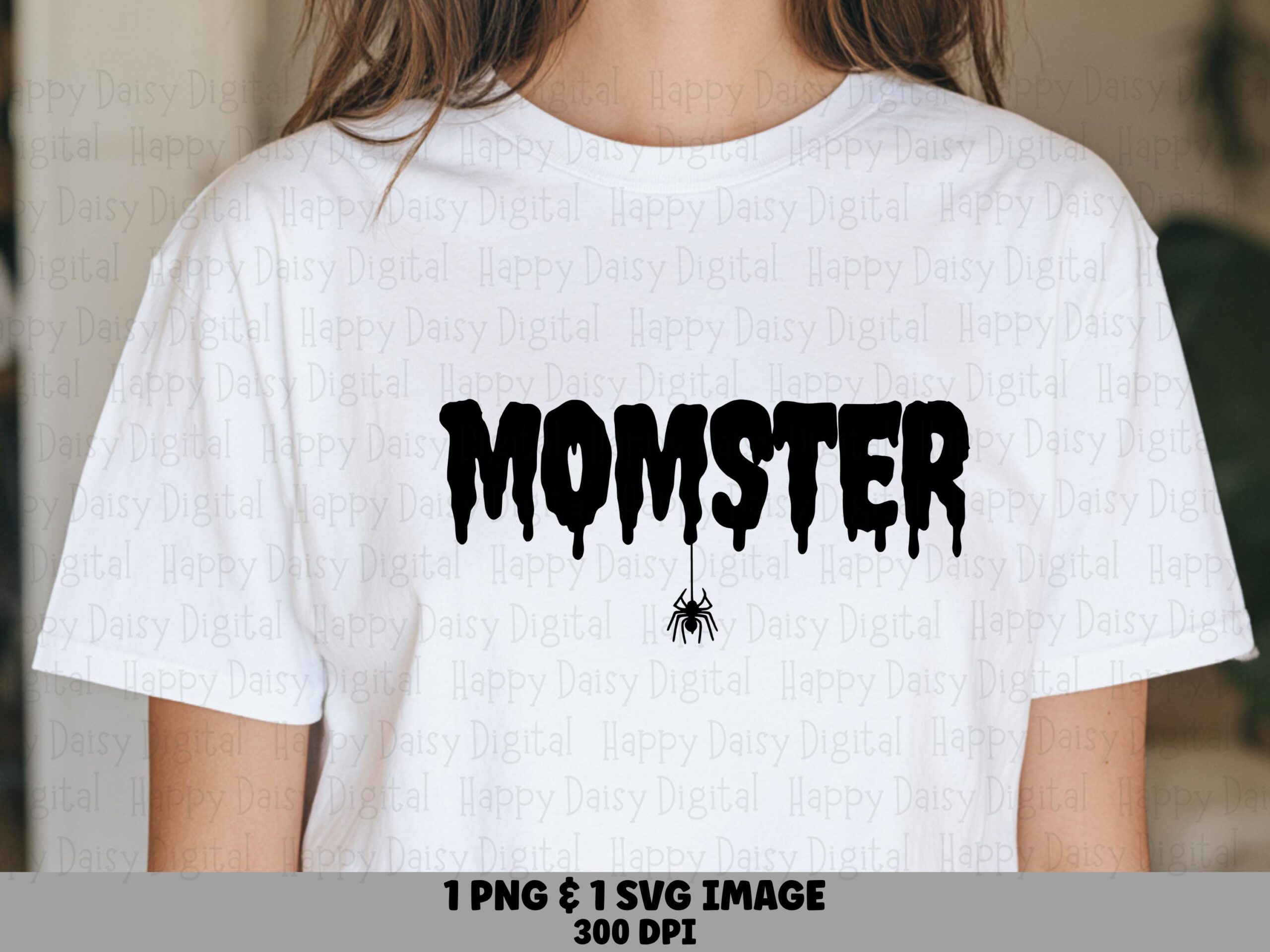 Momster SVG PNG Momster Design Dripping Text Style Cricut Silhouette Canva Commercial Use POD