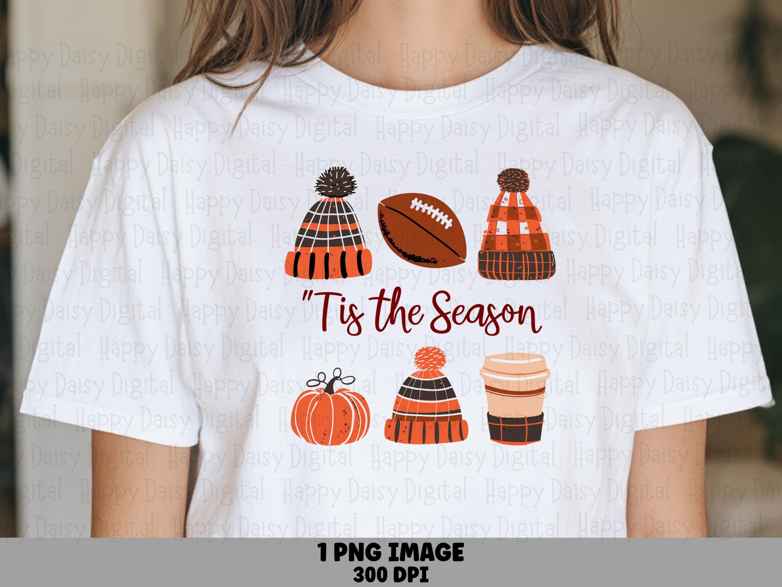 Tis The Season PNG Tis The Season Football Winter Icon Illustration Commercial Use POD