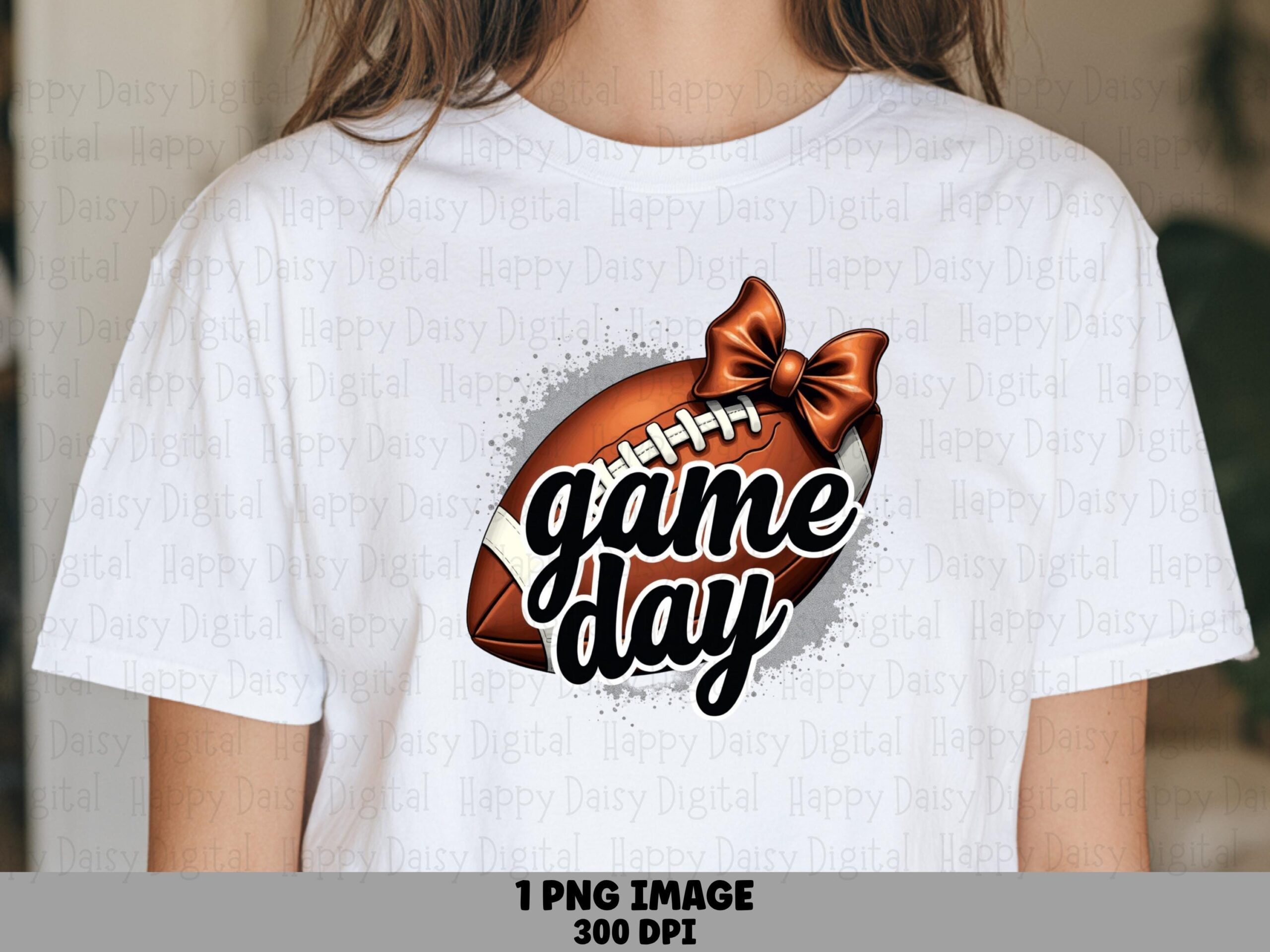 Game Day PNG Game Day Football Bow Bow Accent Design Commercial Use POD