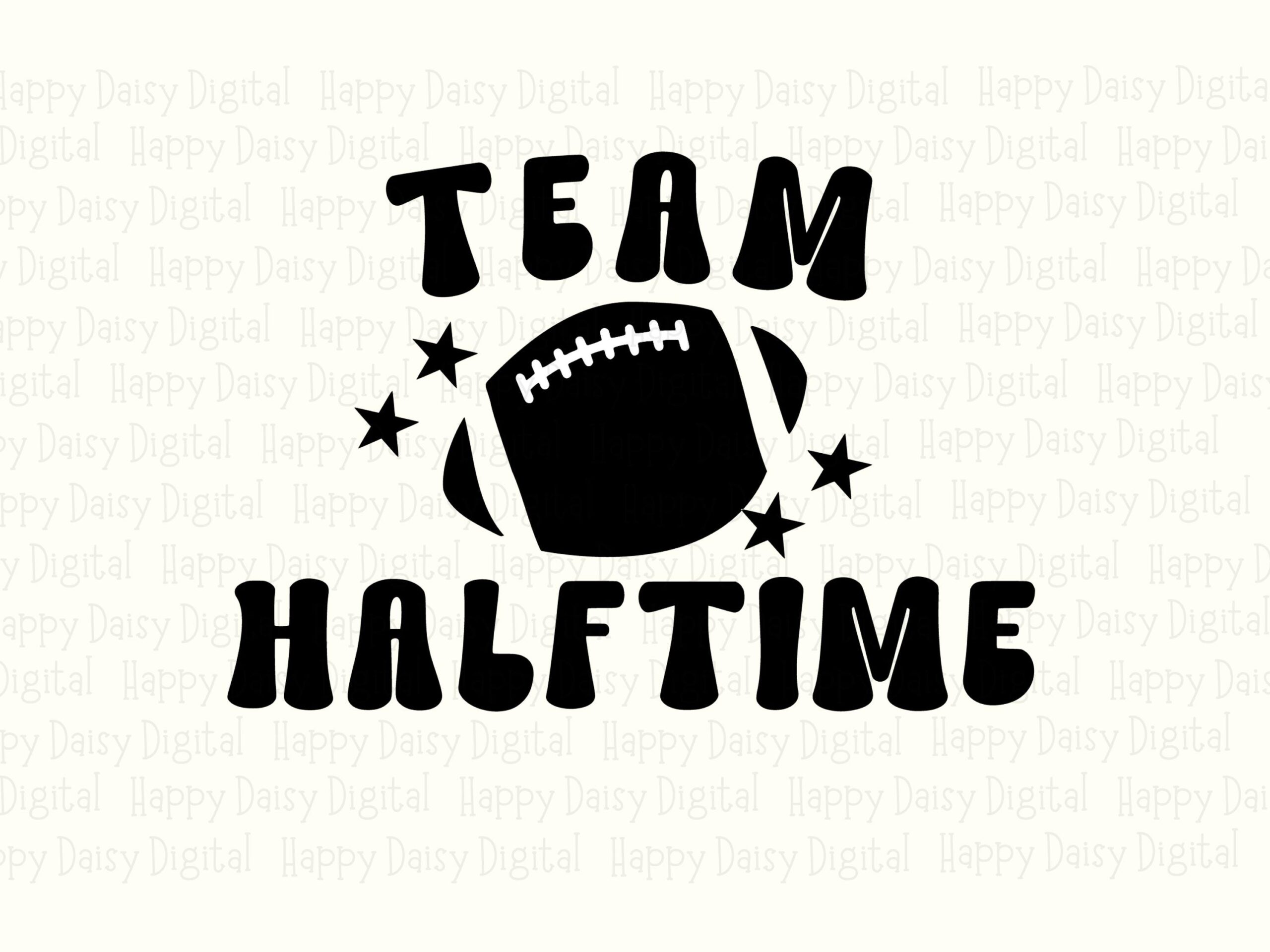 Team Halftime SVG PNG Team Halftime Design Football Icon Design Cricut Silhouette Canva Commercial Use POD - Image 2