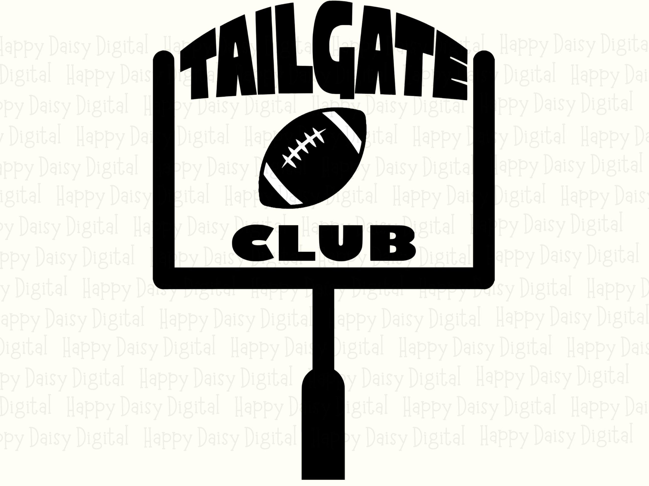 Tailgate Club SVG PNG Tailgate Club Design Goalpost Icon Design Cricut Silhouette Canva Commercial Use POD - Image 2