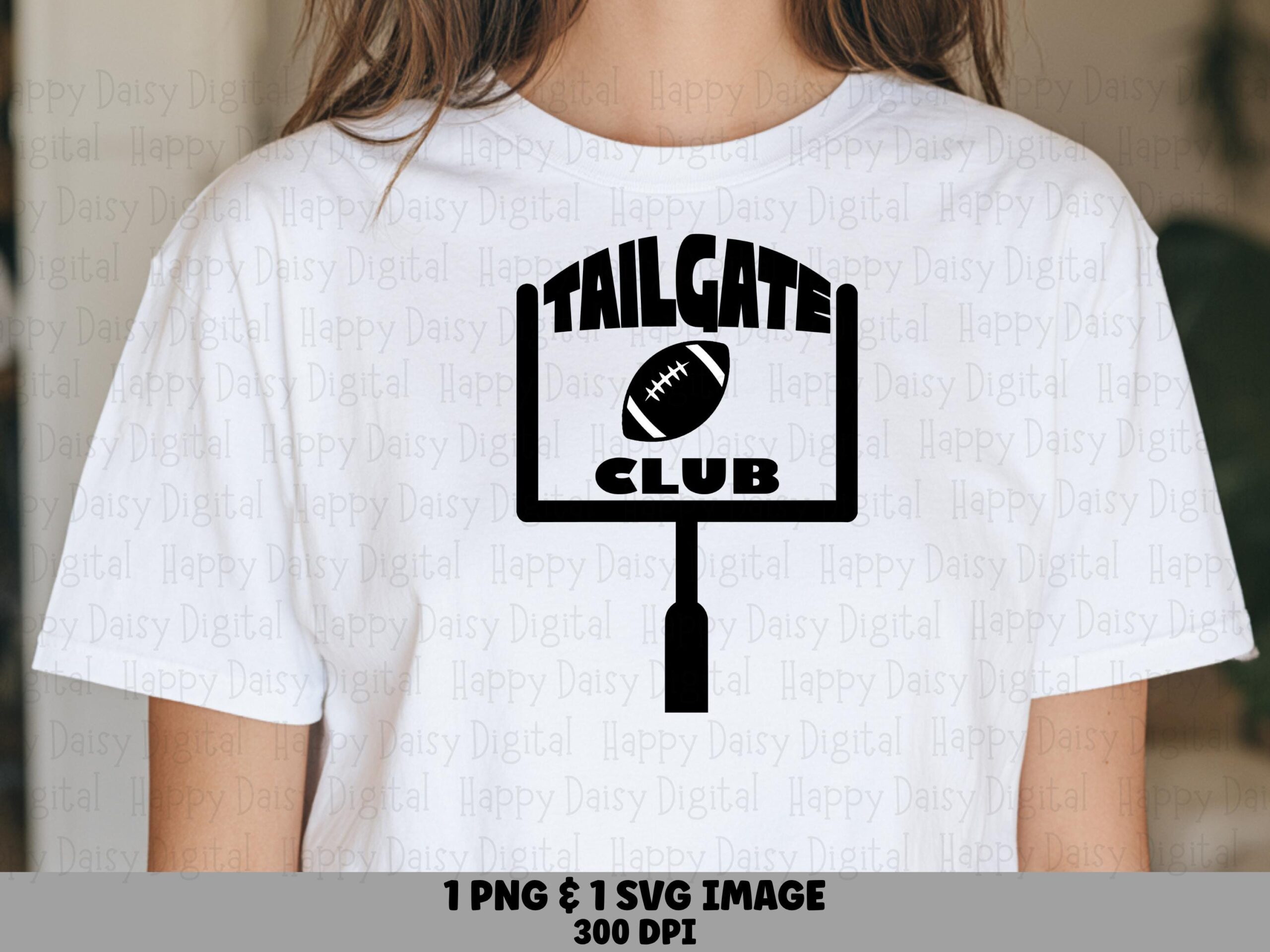 Tailgate Club SVG PNG Tailgate Club Design Goalpost Icon Design Cricut Silhouette Canva Commercial Use POD