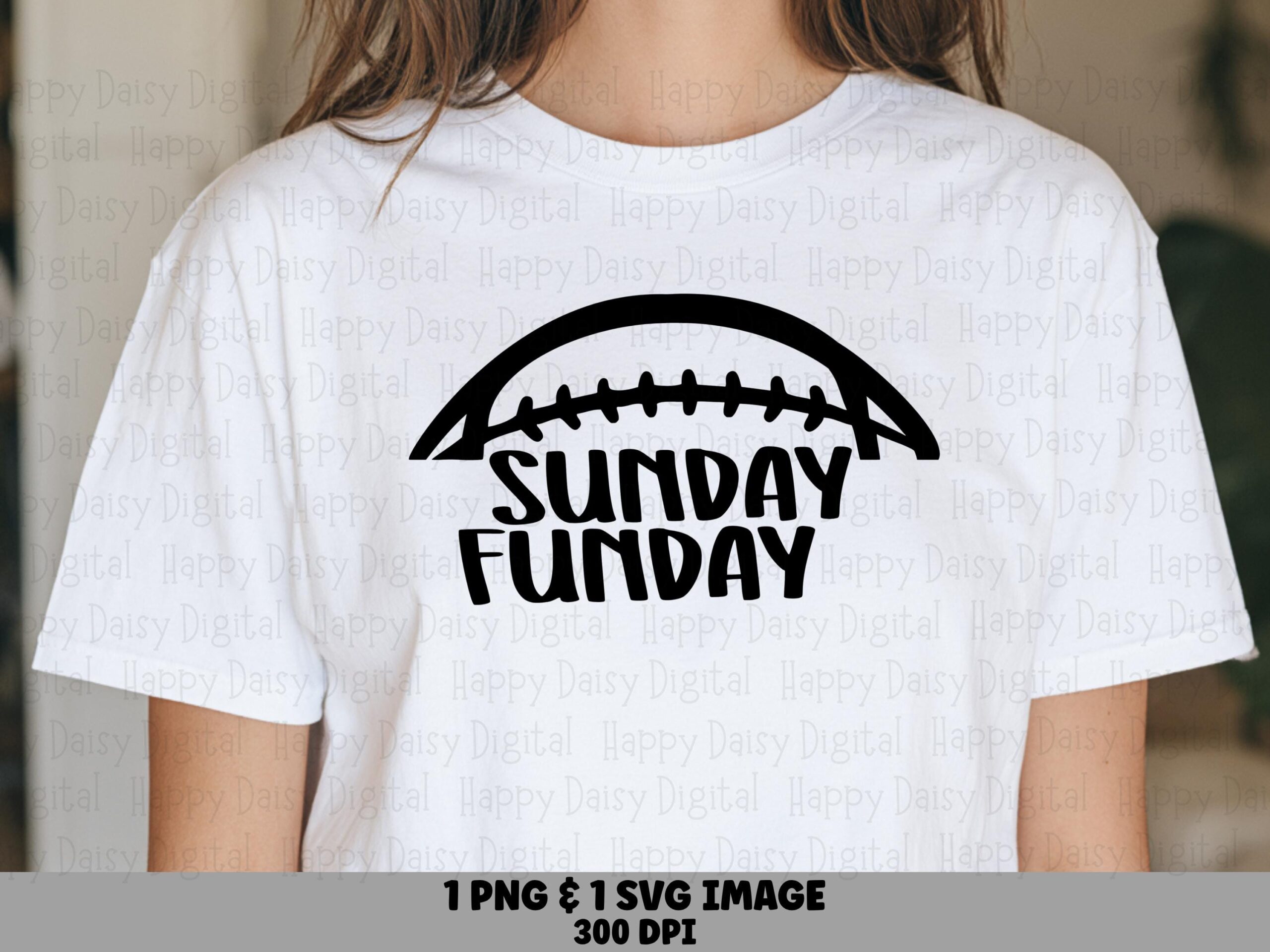 Sunday Funday SVG PNG Sunday Funday Football Football Icon Design Cricut Silhouette Canva Commercial Use POD