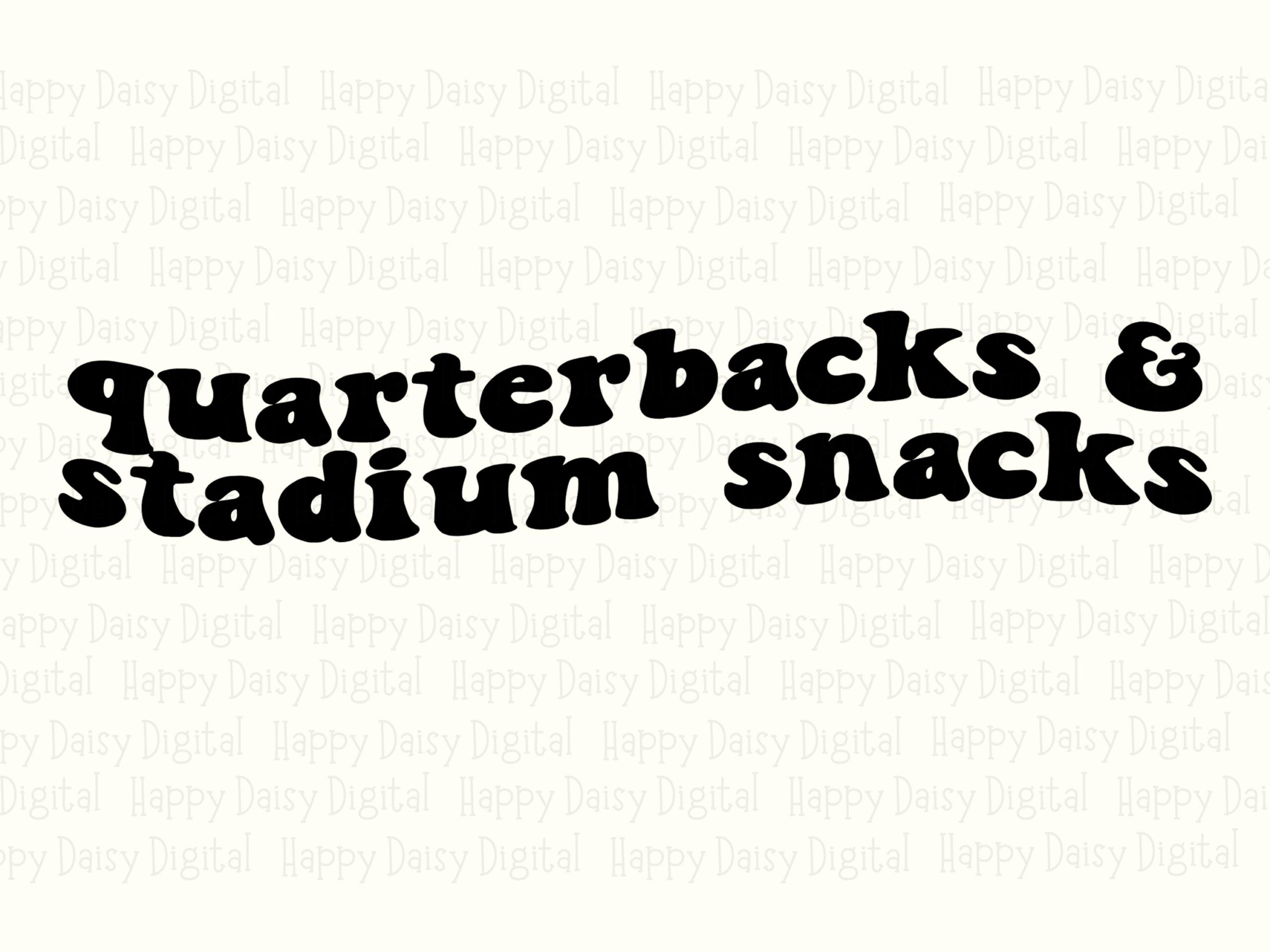 Quarterbacks And Stadium Snacks SVG PNG Quarterbacks And Stadium Snacks Script Text Design Cricut Silhouette Canva Commercial Use POD - Image 2