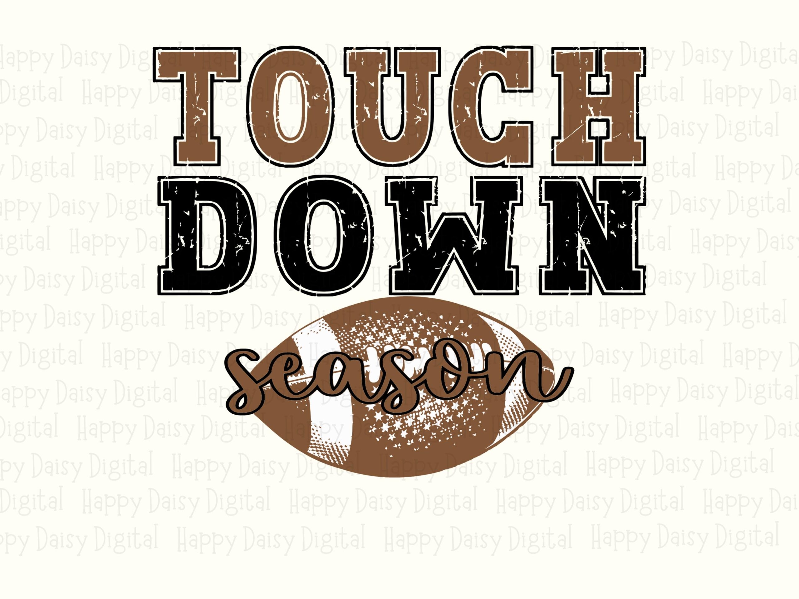 Touchdown SVG PNG Touchdown Football Design Football Illustration Cricut Silhouette Canva Commercial Use POD - Image 2