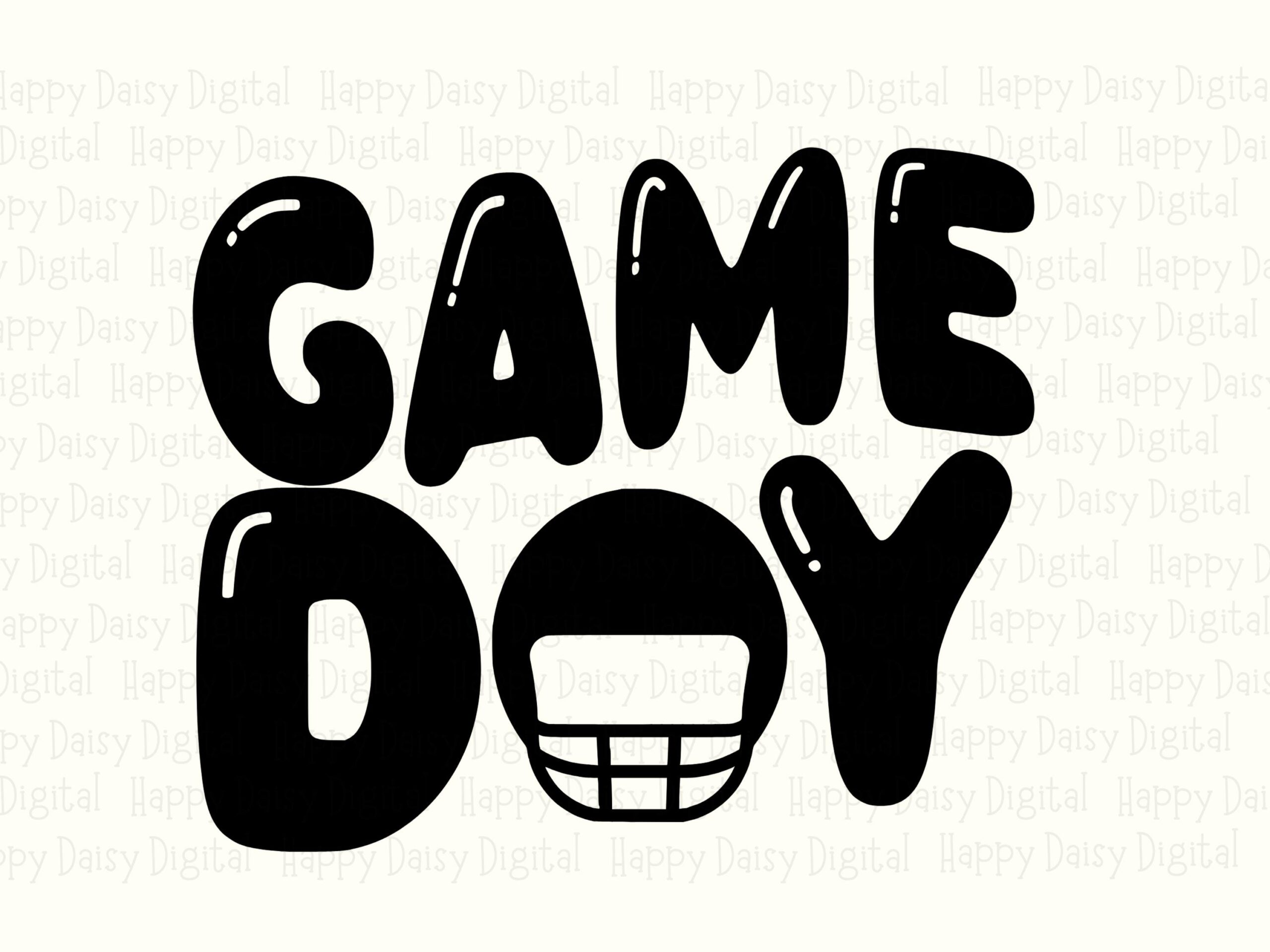 Game Day SVG PNG Game Day Helmet Icon Helmet Icon Design Cricut Silhouette Canva Commercial Use POD - Image 2