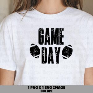Game Day SVG PNG Game Day Dice Design Icon Accent Design Cricut Silhouette Canva Commercial Use POD