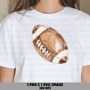 Football Illustration SVG PNG Football Illustration Alt Detailed Ball Illustration Cricut Silhouette Canva Commercial Use POD