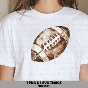 Football Illustration SVG PNG Football Illustration Style3 Detailed Ball Illustration Cricut Silhouette Canva Commercial Use POD