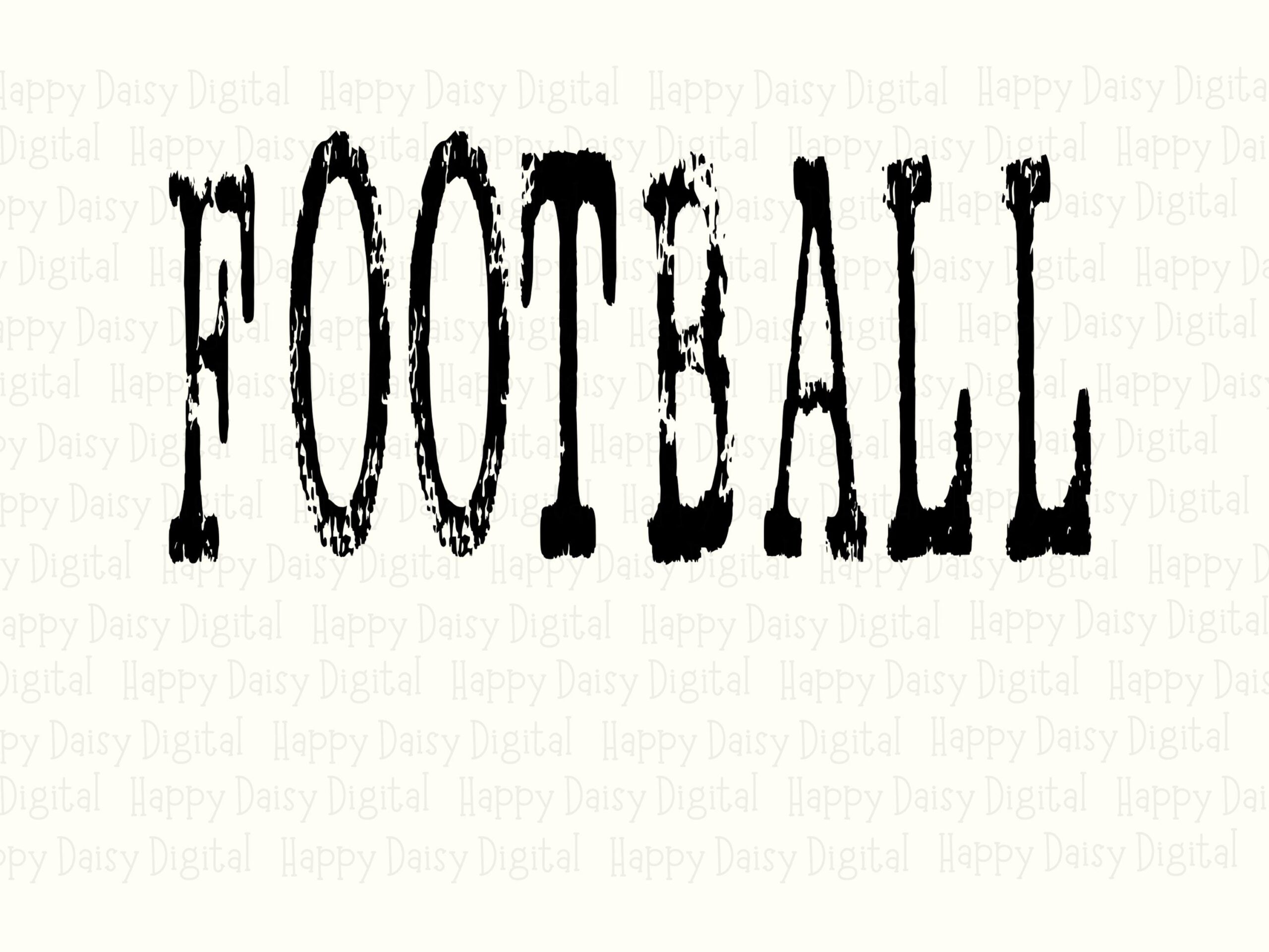 Football SVG PNG Football Varsity Design Arched Text Design Cricut Silhouette Canva Commercial Use POD - Image 2