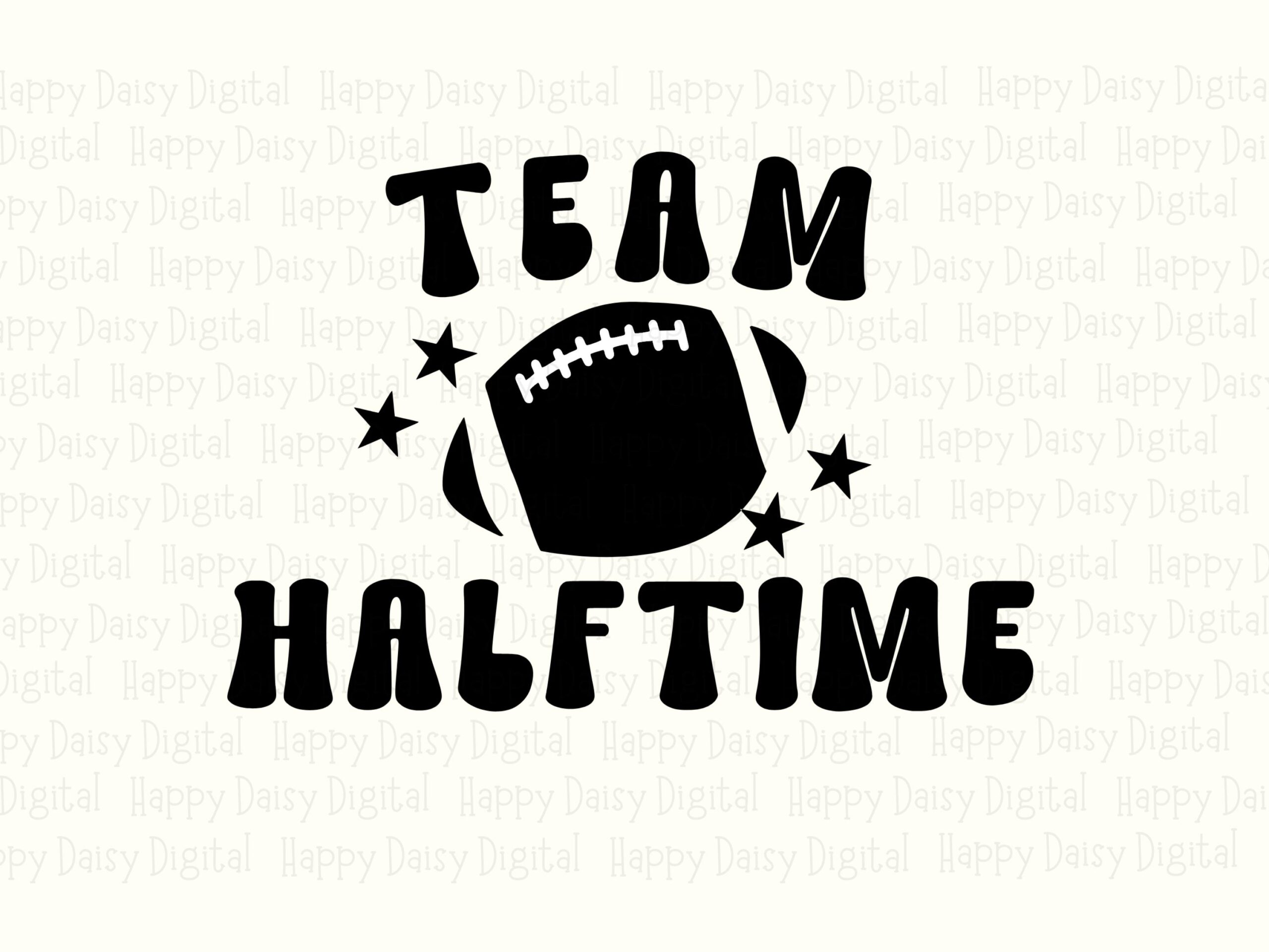 Team Halftime SVG PNG Team Halftime Icon Design Football Icon Design Cricut Silhouette Canva Commercial Use POD - Image 2