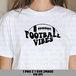Football Vibes SVG PNG Football Vibes Design Football Icon Design Cricut Silhouette Canva Commercial Use POD
