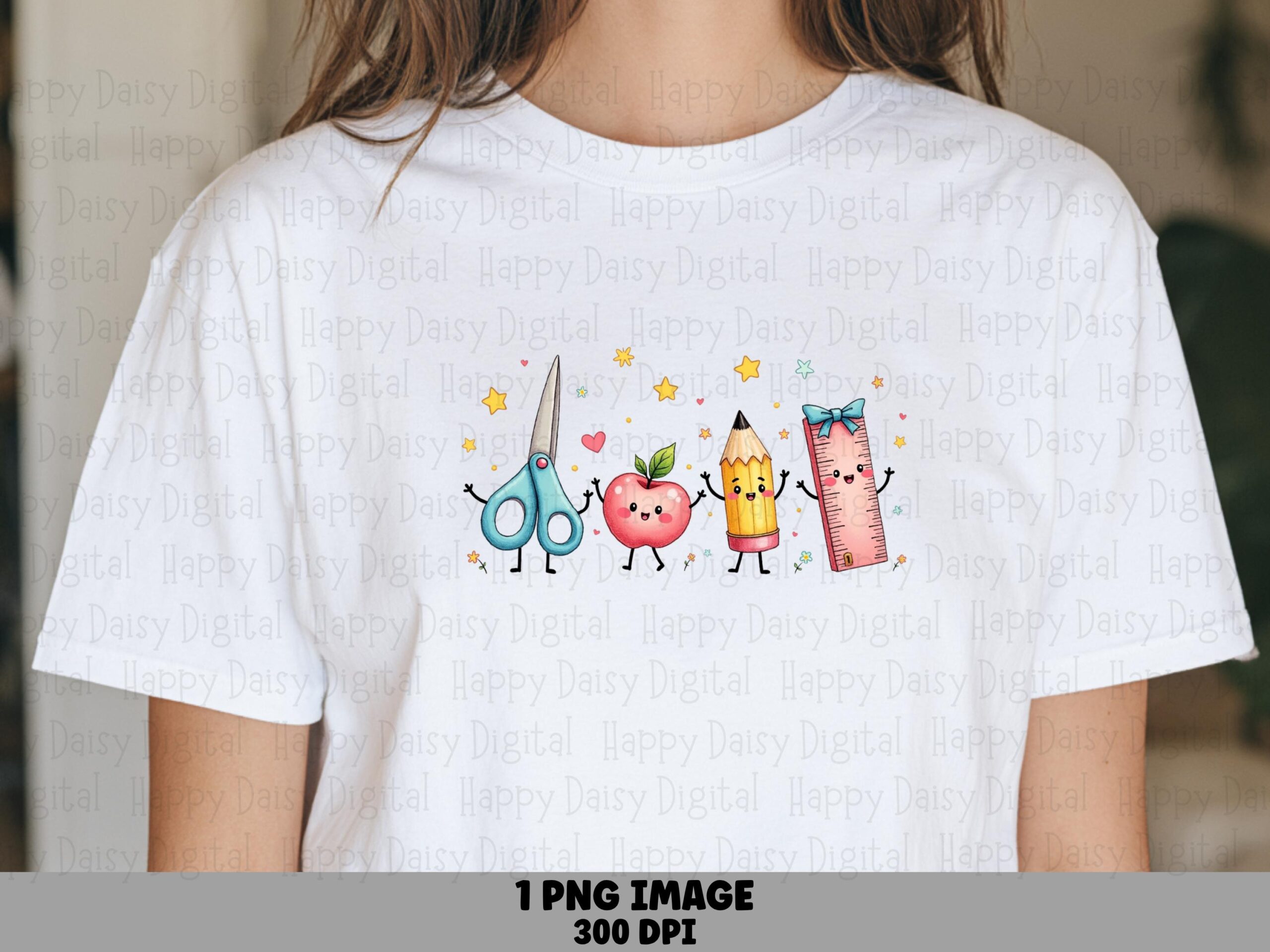 School Squad Characters PNG School Squad Design Character Mascot Illustration Sublimation Design Commercial Use POD