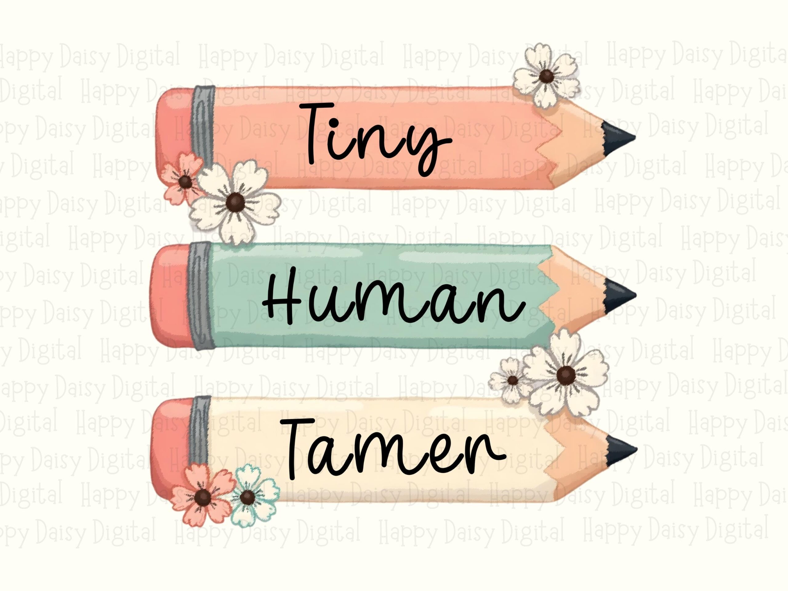 Tiny Human Tamer PNG Tiny Human Tamer Pencil Illustration Sublimation Design Commercial Use POD - Image 2