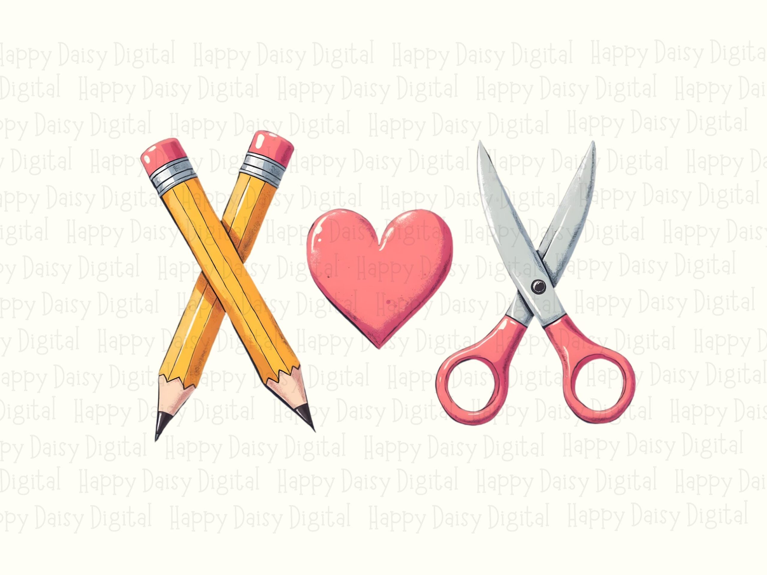 School Tools Icons PNG School Tools Design Colorful Icon Illustration Sublimation Design Commercial Use POD - Image 2
