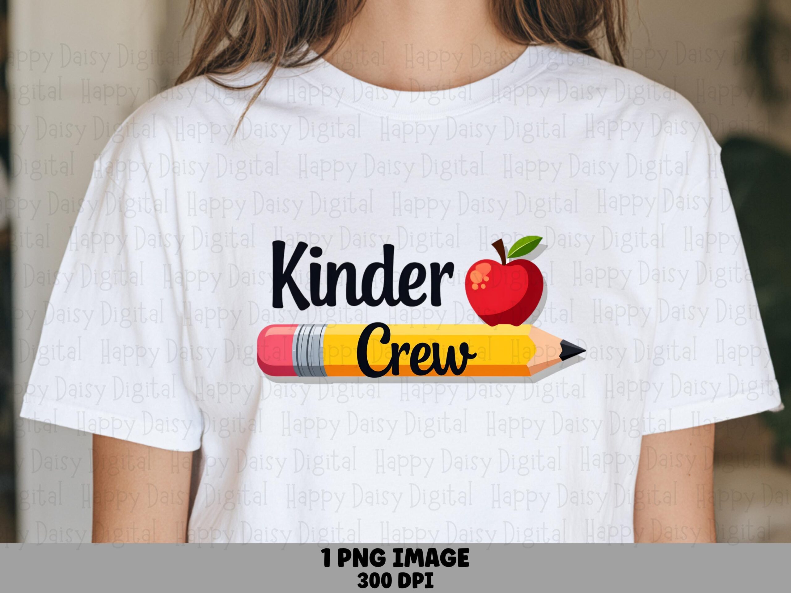 Kinder Crew PNG Kinder Crew Design Apple Pencil Illustration Sublimation Design Commercial Use POD