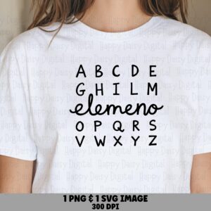 Alphabet Elemeno SVG PNG Alphabet Elemeno Pun Funny Teacher Quote Cricut Silhouette Canva Commercial Use POD