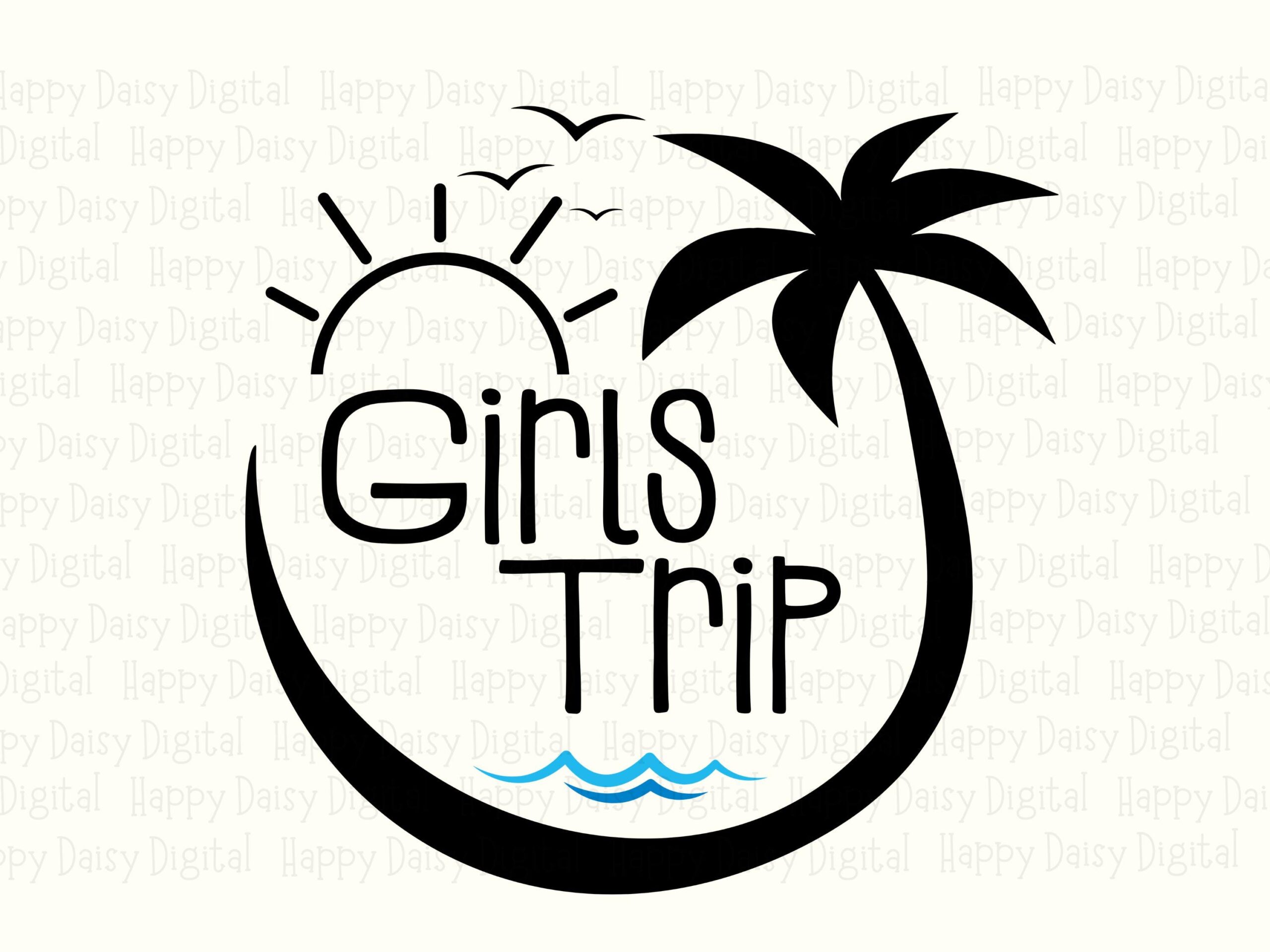 Girls Trip In Progress SVG PNG Girls Trip Loading Bar In Progress Design Cricut Silhouette Canva Commercial Use POD - Image 2