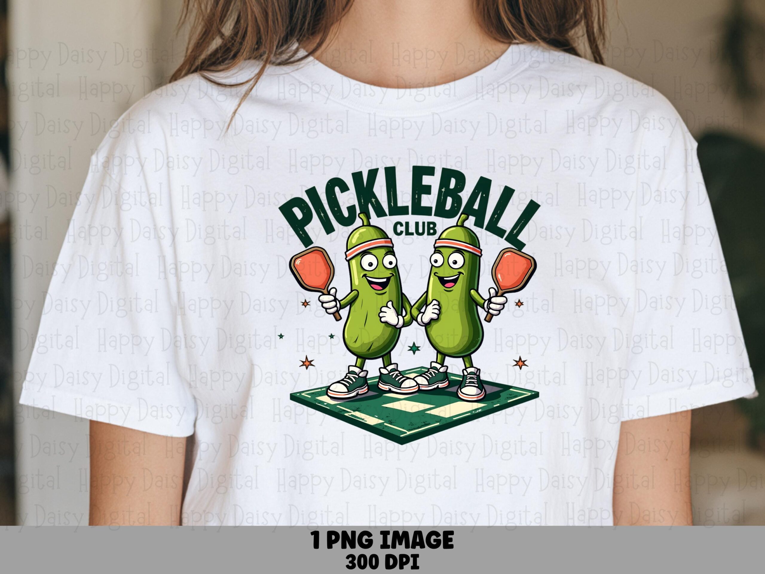 Pickleball Club PNG Pickleball Club Avocados Fun Character Illustration Commercial Use POD