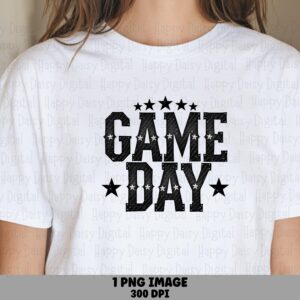 Game Day PNG Game Day Stars Design Star Accent Design Commercial Use POD