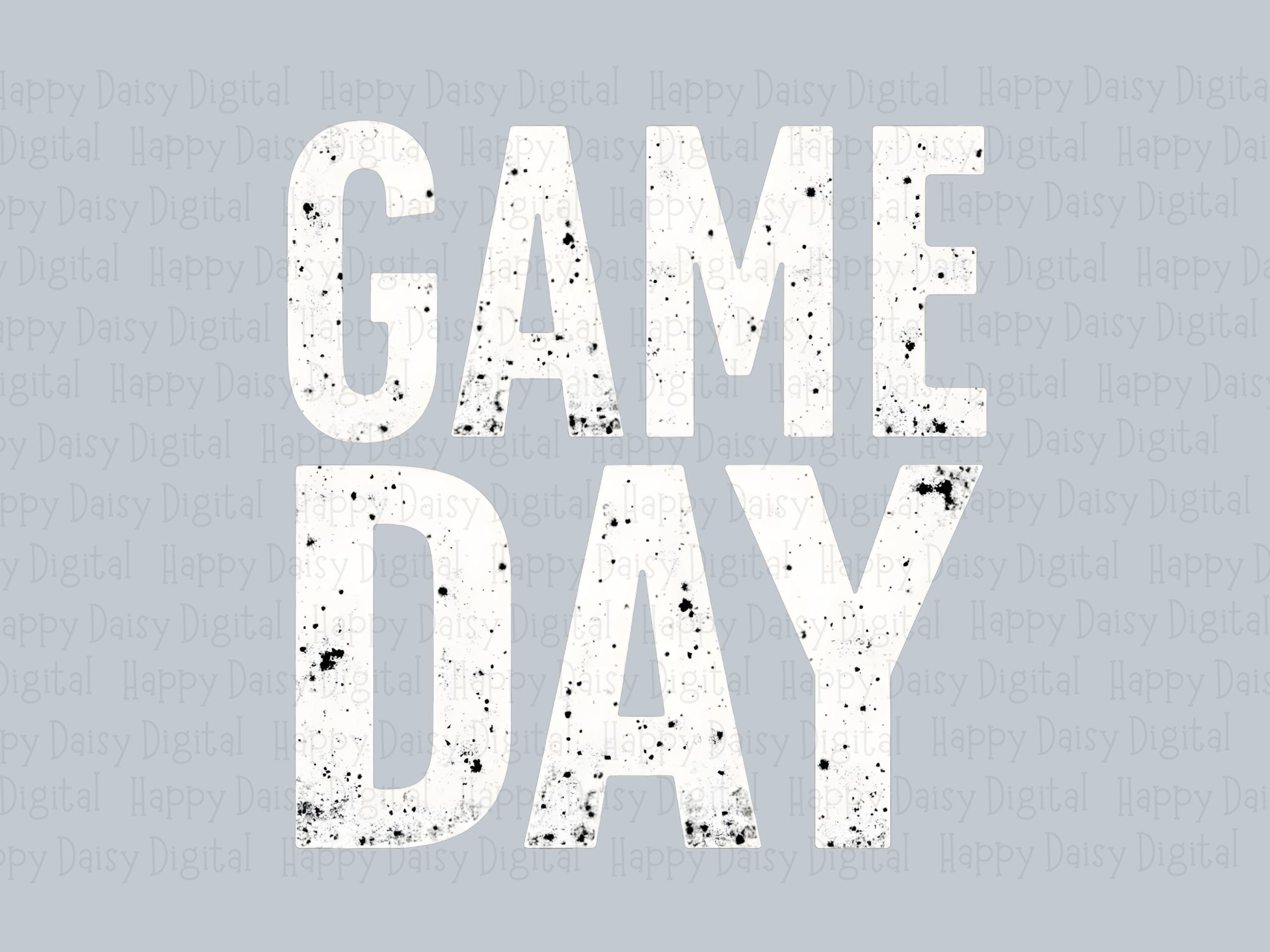 Game Day SVG PNG Game Day Bold Design Block Text Design Cricut Silhouette Canva Commercial Use POD - Image 2