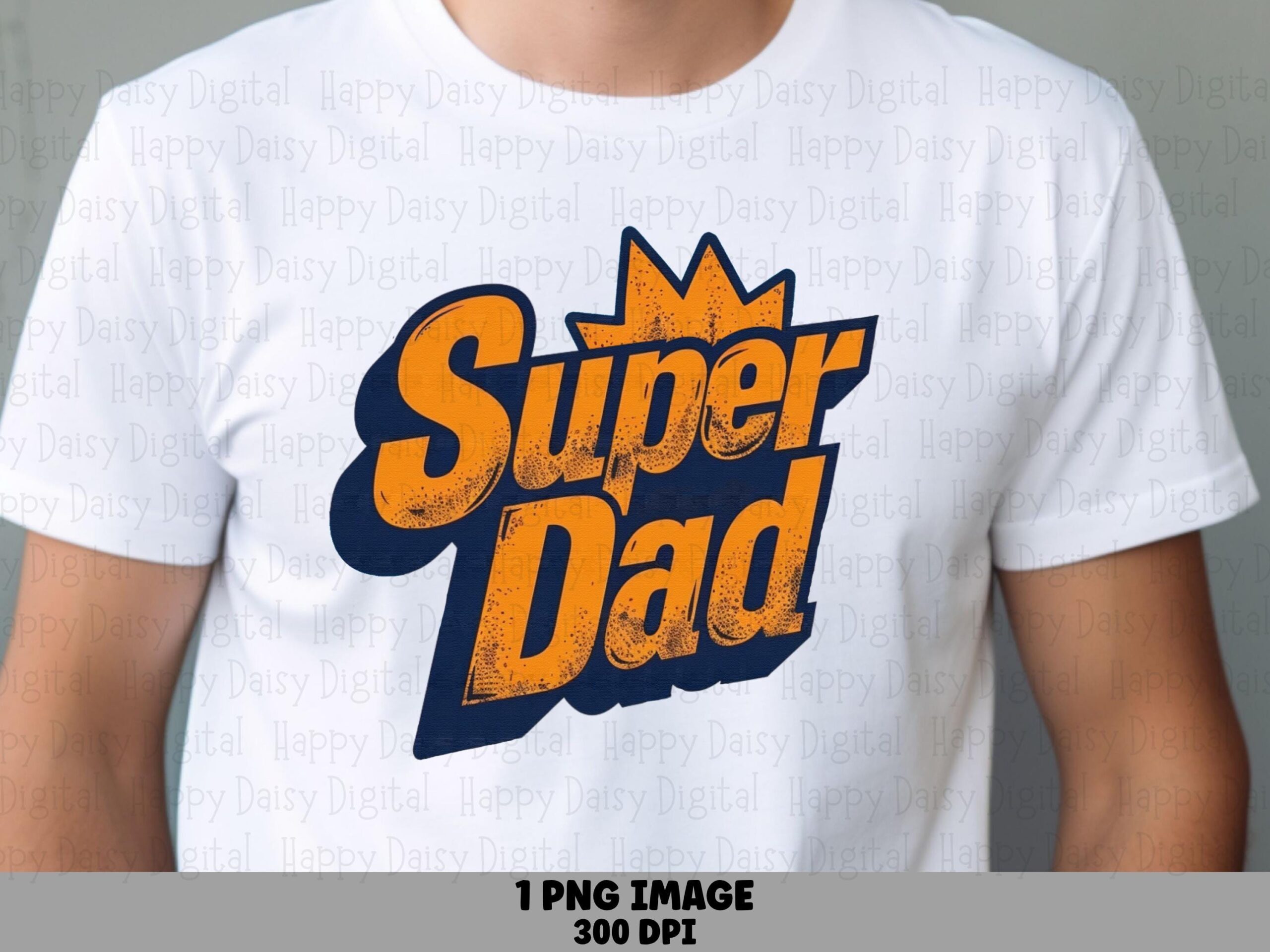 Super Dad PNG Super Dad Design Comic Text Style Commercial Use POD
