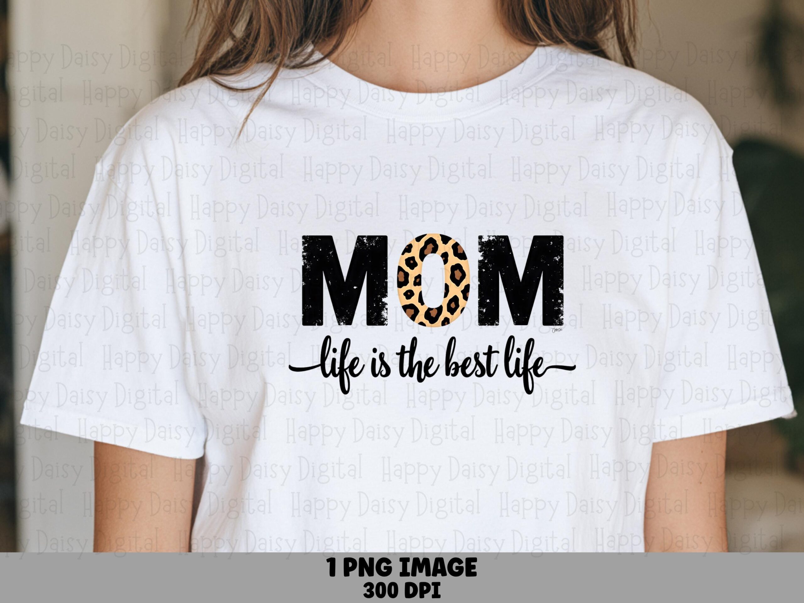 Mom Life Is The Best Life PNG Mom Life Quote Bold Stacked Text Commercial Use POD