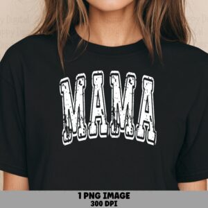 Mama SVG PNG Mama Outline Design Bold Text Design Cricut Silhouette Canva Commercial Use POD