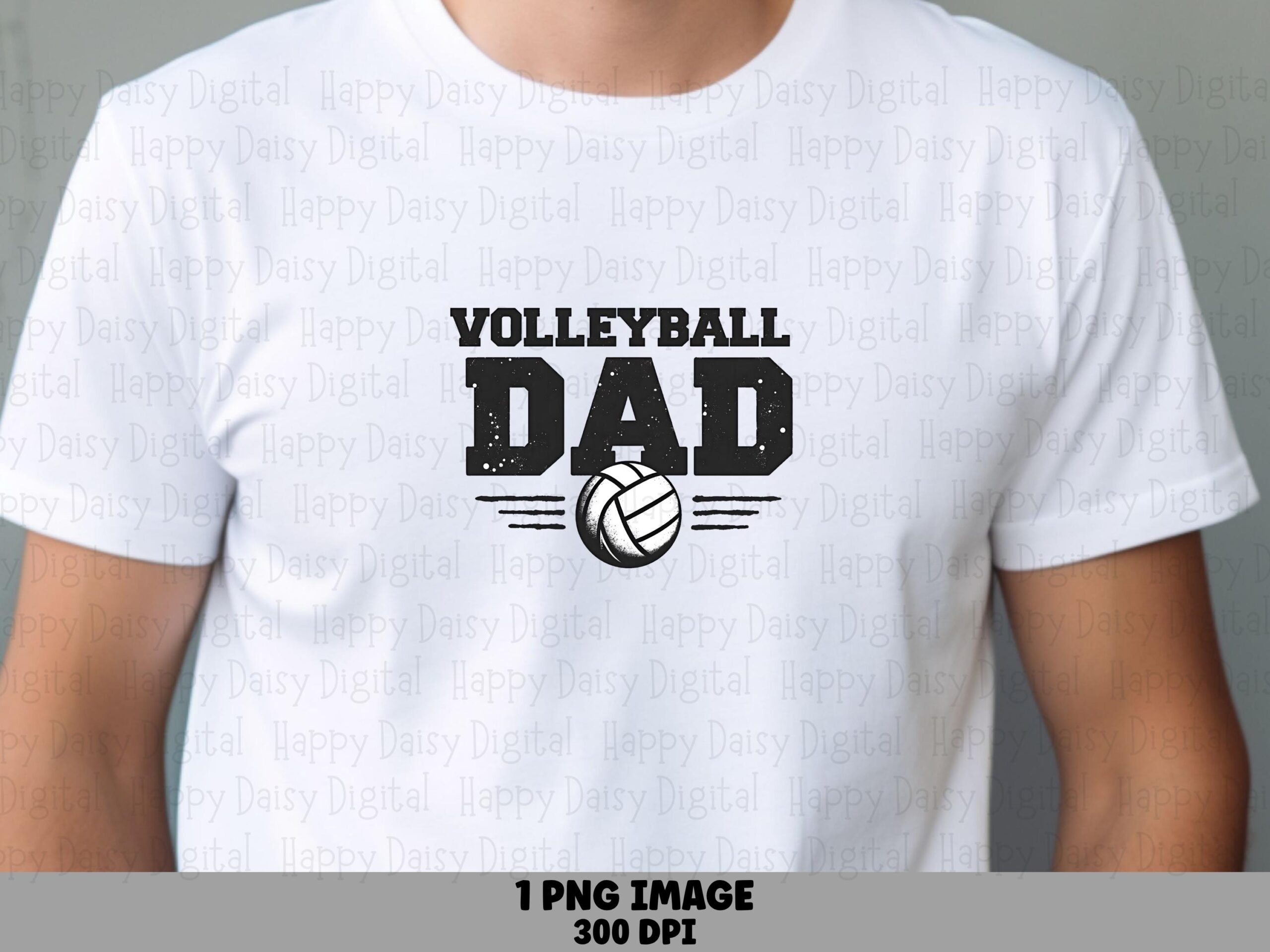 Volleyball Dad PNG Volleyball Dad Design Bold Text Design Commercial Use POD