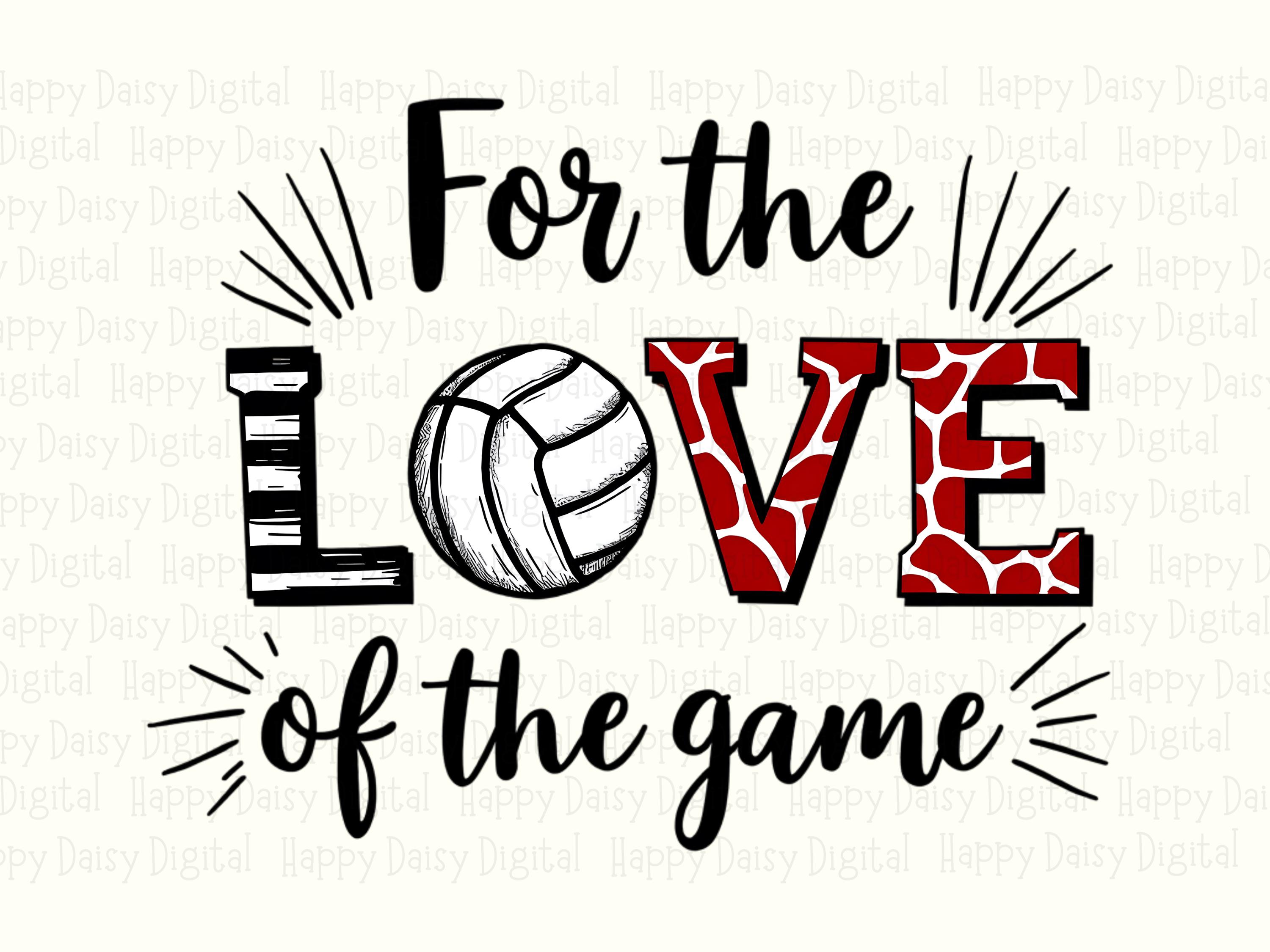 For The Love Of The Game SVG PNG For The Love Of The Game Heart Accent Design Cricut Silhouette Canva Commercial Use POD - Image 2