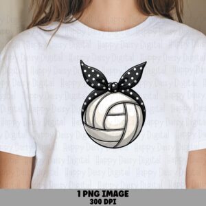 Volleyball SVG PNG Bandana Pattern Volleyball Patterned Illustration Cricut Silhouette Canva Commercial Use POD