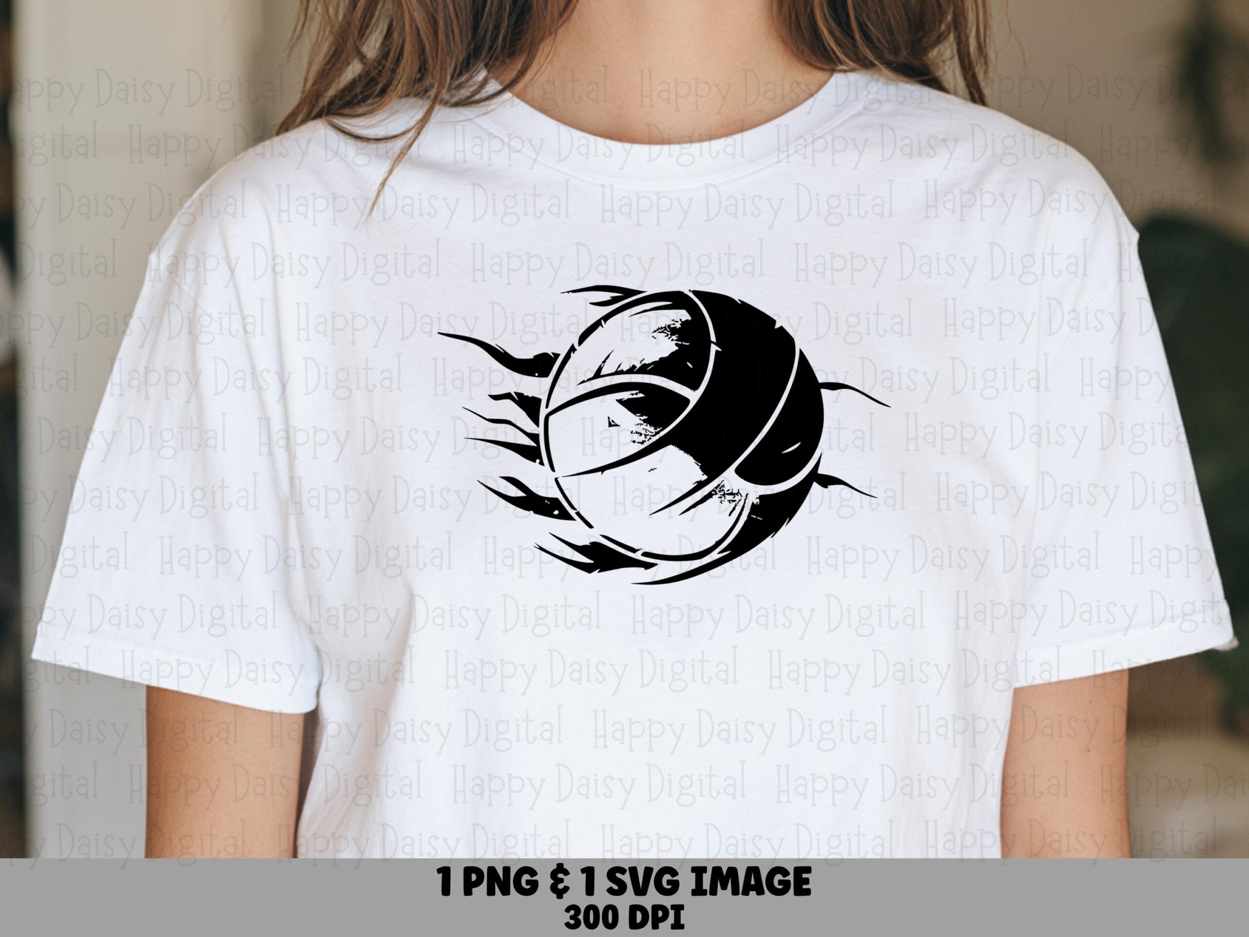Volleyball SVG PNG Volleyball Flame Design V2 Flame Effect Illustration Cricut Silhouette Canva Commercial Use POD