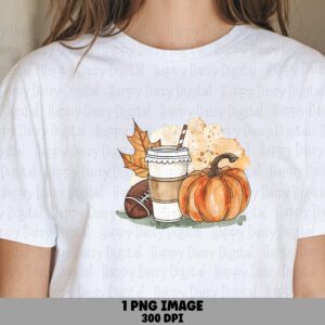 Pumpkin Spice Latte PNG Pumpkin Spice Latte Coffee Illustration Sublimation Design Commercial Use POD