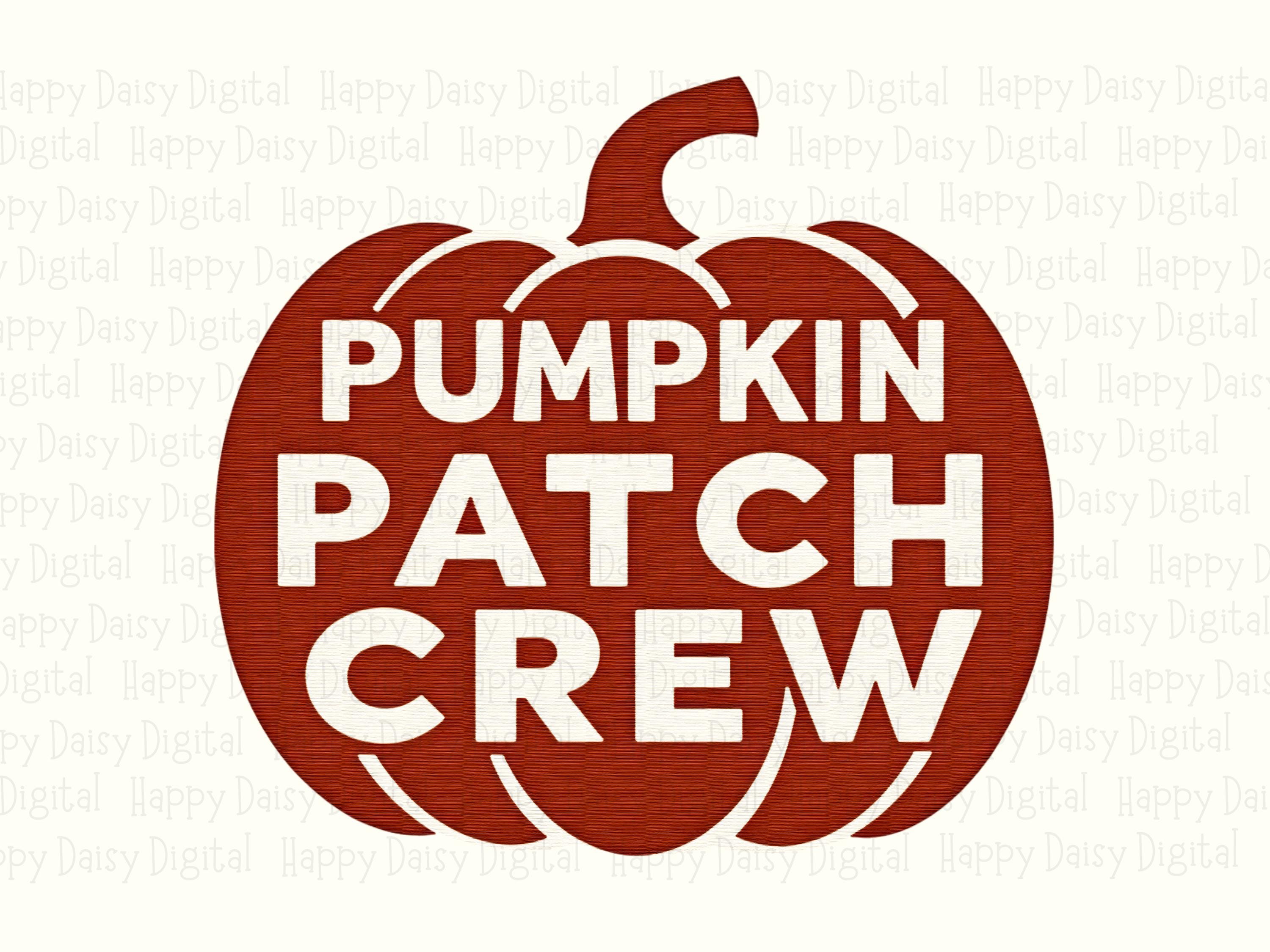 Pumpkin Patch Crew PNG Pumpkin Patch Crew Circle Badge Design Sublimation Design Commercial Use POD - Image 2