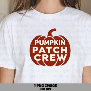 Pumpkin Patch Crew PNG Pumpkin Patch Crew Circle Badge Design Sublimation Design Commercial Use POD